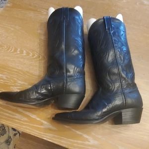 Dan Post Ladies Black Cowgirl Boots 7.5 M